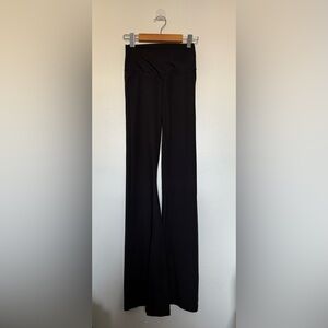 Aerie black crossover flare leggings